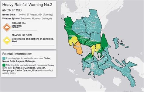 orange rainfall walang pasok|PAGASA Raises Orange Rainfall Warning Over Multiple Regions.